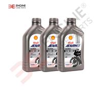 Shell Advance Ultra 4T 15W-50 Fully Synthetic Motorcycle Oil 3 Litre 3L (1L X 3)