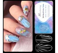 Shell Almond Shapeds Press On Nails Reusable Artificial Nails With SelfAdhesive Design Multiple Colors And Patterns Multipatterned Almond Shape Artificial Nail