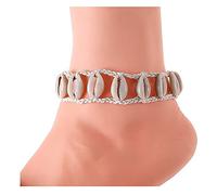 Shell Anklet Bracelet Boho Layered Conch Anklet Hawaii Braided Seashell Summer Foot Jewelry for Women Girls
