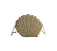Shell Bag Women's Handbag Velvet Texture Solid Color Seashell Box Evening Bag Clutches With Pearl Chain Shoulder Bags Ladies Purses for Coastal Party Supplies(Green)