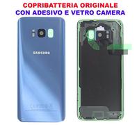 Shell Battery Cover Back Cover ORIGINAL GLASS BACK Samsung Galaxy S8 Plus S8 + + G955 g955 F SM Blue Coral Blue Double-Sided Adhesive GH82 - 14015d