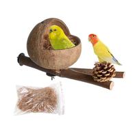 Shell Bird Nest - Hut for Birds | -Shell Nest with Grated , Comfortable Parrot Nest Box for Parrot, Canary
