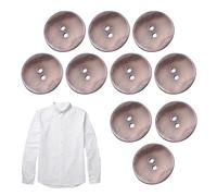 Shell Button | 10 Round Garment Buttons for Crafts | 2 Hole Design River Mussel Cardignopf Jacket Marginal Button for Suit Coat Wind Jacket Sweater