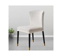 Shell Chair Covers for Dining Rooms with Curved Back Set of 2/4, Curved Slip Covers for Counter Height Bar Stools, Arc Shaped Dining Room Chair Cover