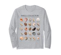Shell Collector Common Seashells of the World Vintage Art Long Sleeve T-Shirt