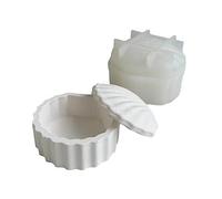 Shell Container Silicone Molds Crystal Epoxy Resin Mold Jewelry Storage Box Plaster Mold Handmade-Crafts Tool Silicone Epoxy Resin Molds Rectangle Keychain Jewelry for Beginners Unique