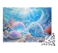 Shell Coral Fish Jigsaw Puzzle, 1000 Pcs Indoor Adult Game | 70x50cm Cardboard, Brain Workout, Smooth Surface Finish, Art Admirers, Stress Reduction
