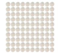 Shell Craft Charms - 2 Inch Round Natural Shells Coin Drop Double Hole DIY Jewellery Making | Set of 100 Seashell Decorations for Wind Chimes, Home Decoration, Beach Party, Creative Crafts