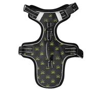 Shell Demon Wave Black Green Reflective Dog Walking Gear for Great dane Dog Training Stretchy Vest for Walking at Night Chaleco para perro