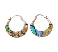 Shell Earrings - Natural Gold Lightweight Colourful Shell Drop Dangle Jewellery | Women Earrings for Proposal, Engagement, Ceremony, Bridal Party, Groom Events, Birthday, Home Display Decoration Use
