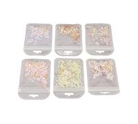 Shell Flakes for Nail Art,Irregular Abalone Shell Slices Nail Art Decoration Glitter Seashell Fragments Nail Art Sequins Colorful Manicure Mermaid Slices DIY Paillette Accessories