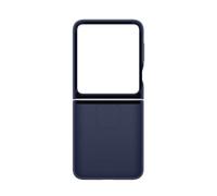 Shell for Galaxy Z Flip6 in Smooth Silicone with Ring, Navy blue