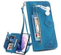 Shell for Realme Neo7x 5G, Zipper Pocket PU Leather Phone Cover, Magnetic Wallet Case Compatible with Realme Neo7x 5G-04
