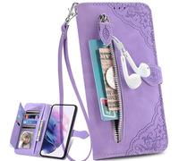 Shell for Realme Neo7x 5G, Zipper Pocket PU Leather Phone Cover, Magnetic Wallet Case Compatible with Realme Neo7x 5G-05