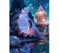 Shell Girl Jigsaw Puzzle 2000 Piece, Puzzles for Adults 2000, The Impossible Challenge, Jigsaw Puzzle Games Classic Educational, Wooden Puzzles, for Home Wall Decoration Gift FNKL1-66