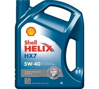 SHELL Helix 5W-40 HX7 Synthetic Engine Oil 4 L Original Accessory