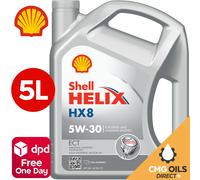 SHELL HELIX HX8 ECT 5W30 C3 - FULLY SYNTHETIC BMW LL04 : MB Approval 5L
