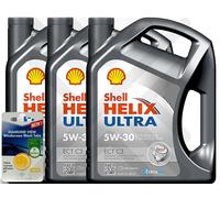 Shell Helix Ultra ECT C3 5W30 Engine Oil 15L 15 Litres (3 X 5L) + SCREENWASH TAB