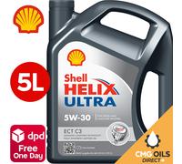 SHELL HELIX ULTRA ECT C3 5W30 5L FULLY SYNTHETIC ENGINE OIL ACEA C3 API SN