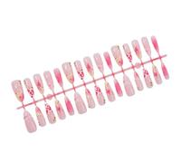 Shell-Inspired Press-on Manicure Set with 3D Flower Detail, Nude Gradient False Tips and Pearl Accent for Parties and Weddings Nude Gradient Press-on Manicure Set
