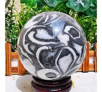 Shell Jasper Thousand Eye Stone Crystal Quartz Ball Ornaments (Size : 1200-1300g)