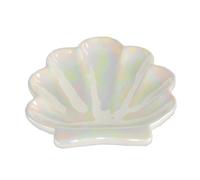 Shell Jewelry Dish Ceramic Ring Holder Jewellery Organizer Trinket Tray Home Decoration For Friends Sisters Daughter for Necklace, Bracelet