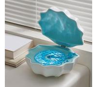 Shell Lamp with Bluetooth Speaker, 2025 New Ocean Wave Projector Shell Light, Waves Retro Bluetooth Vinyl Record Player, Night Light Projector for Bedroom, Bluetooth Desktop Speaker for Room Decor