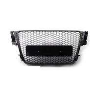 Shell Mask Headlamp Cover For A5 For B8 For S5 For 8T 2008 2009 2010 2011 2012 Glossy Black Car Front Bumper Center Grille Mesh Honeycomb Racing Radiator Grille