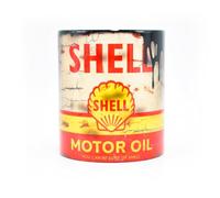 Shell Motor Oil Mug - Classic Race Fuels - Art - Retro Oil Cans - Memorabilia - Unique Gift Ideas - Cup - Coffee & Tea - Merchandise - Drinkware - Automotive - Vintage Design - Collectable - Petrol