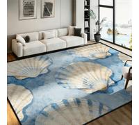 Shell Ocean Theme Area Rug 60x90cm Washable Modern Under the Sea Rugs