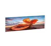 Shell on the Beach -Rectangular Acrylic Table Signs - Clear Custom Nameplates For Office Desk, Restaurant, Events - Smooth Edge Professional Signage.
