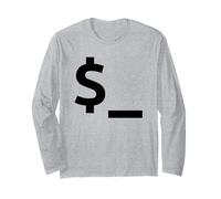 Shell/Perl Default Variable Design for Coders & Sysadmins Long Sleeve T-Shirt