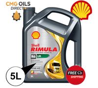 SHELL RIMULA TRUCK ENGINE OIL 10W40 R6 LM FULLY SYNTHETIC 5L