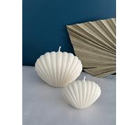 Shell Scallop Candle Set Soy Wax Large Small Combination Natural Soy Handmade Home Decor £10.99 for 2 Free p&p
