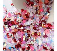 Shell Sequins, 20g Multicolor Mixed Sequin Glitter Star Heart Flower Mermaid DIY Clothes Nail Decor(S4)