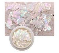 Shell Sequins, Abalone Shell Rhinestone Nail Decorations Multicolor(TCST2013A 50g)