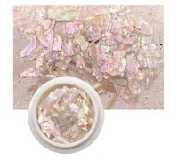 Shell Sequins, Abalone Shell Rhinestone Nail Decorations Multicolor(TCST2014A 50g)