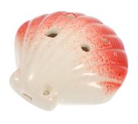 Shell Shape 6 Hole Ceramic Ocarina, Portable Red Beginner Instrument | Cute Cartoon Style, Gift for First-time Players, Compact Hand-held Design