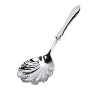 Shell Shape Sugar Spoon, 9in Stainless Steel Ergonomic Handle Creative Coffee Spoon Stirring Flatware for Tea Coffee Yogurt Dessert Ice Cream