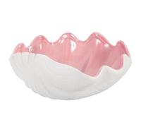 Shell Shaped Candy Nut Storage Bowl Ornament Remembrance Day Memorial | Pink Ceramic Tabletop Decor, for Wrapped Sweets, Nuts, Potpourri, Hotel Desks and Gift Shoppers
