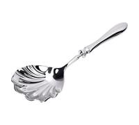 Shell Shaped Stainless Steel Vegetable Spoon, Scallop Shaped Soup Spoon, Ergonomic Handle, Suitable for Desserts, Cakes, and ice Cream.