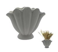 Shell Shaped Vase, Shell Modern Art Vase, Ceramic Shell Vase, Seashell Vase, Ceramic Flower Vases, White Ceramic Vase, Dried Pampas Grass Vase for Living Room Bedroom OfficeDesk Shelf, Type A
