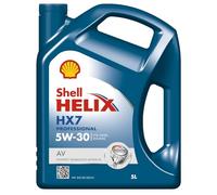 Shell SHAV5305 HELIX HX7 Professional AV 5W-30 Motorcycle Oil, 5L