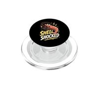 Shell Shocked Shrimp Seafood PopSockets PopGrip for MagSafe