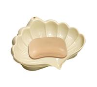 Shell Soapbar Holder - Drain Soapbar Container with Draining Design,Drain Soapbar Case, Decorative and Stylish Soapbar Dish for Shower, Traveling, Bathroom, Kitchen