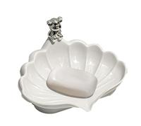 Shell Soapbar Holder - Draining Soapbar Holder - Drain Soapbar Case, Decorative And Stylish Soapbar Dish For Sho-wer, Traveling, Bathroom, Kitchen