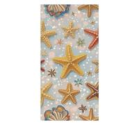 Shell Starfish Pattern Beach Towels Extra Large, Quick Dry Absorbent Multipurpose, Oversized Beach Towel, Sand Free Foldable Lightweight, Travel Towel, For Beach Pool Camping Travel Vacation, 63x31.5