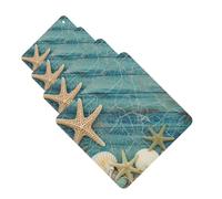 Shell Starfish Pattern Car Air Freshener Cards for Women Men 4 Pack Cute Car Accessories Long Lasting Scent Car Diffuser Hanging Auto Aromatherapy Tablets Car Fresheners Gifts