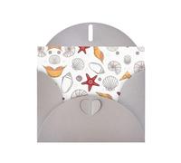 Shell Starfish Pearl Paper Holiday Greeting Card With Envelopes Weddings Party Birthday Invitations Wishes