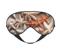 Shell Starfish Print Functionality Outdoor Travel Eye Mask Breathable Camping Meditation Yoga Friendly